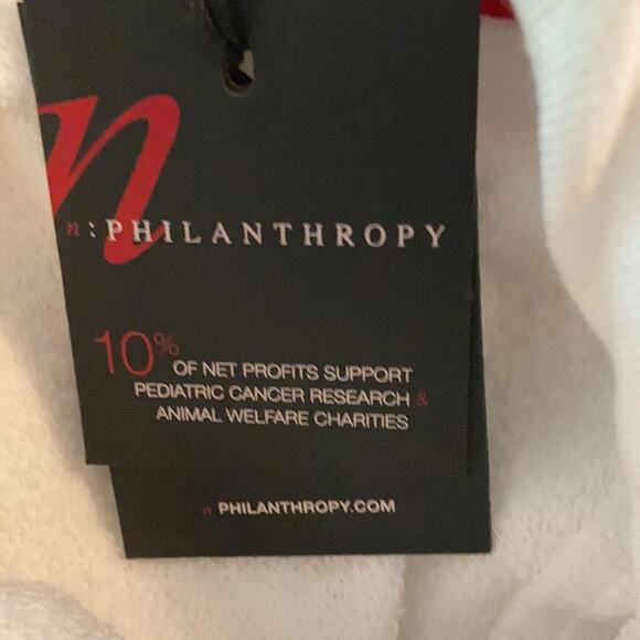 NWT Philanthropy Gamble Distressed Hoodie - Apricot | Sz Small - Picture 8 of 9